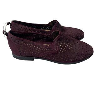 Nurture Womens Suede Slip On Flats Loafers Shoes Purple Size‎ 9.5M